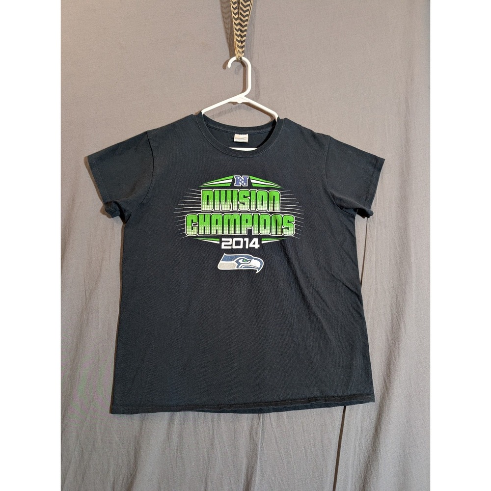 Women's Seattle Seahawks 2014 NFC‎ West Division Champions T-Shirt Size Large